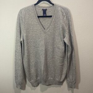 Magaschoni cashmere‎ v neck sweater gray